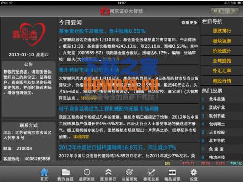 南京证券大智慧iPad版