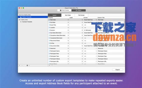 Export Calendars Pro for Mac